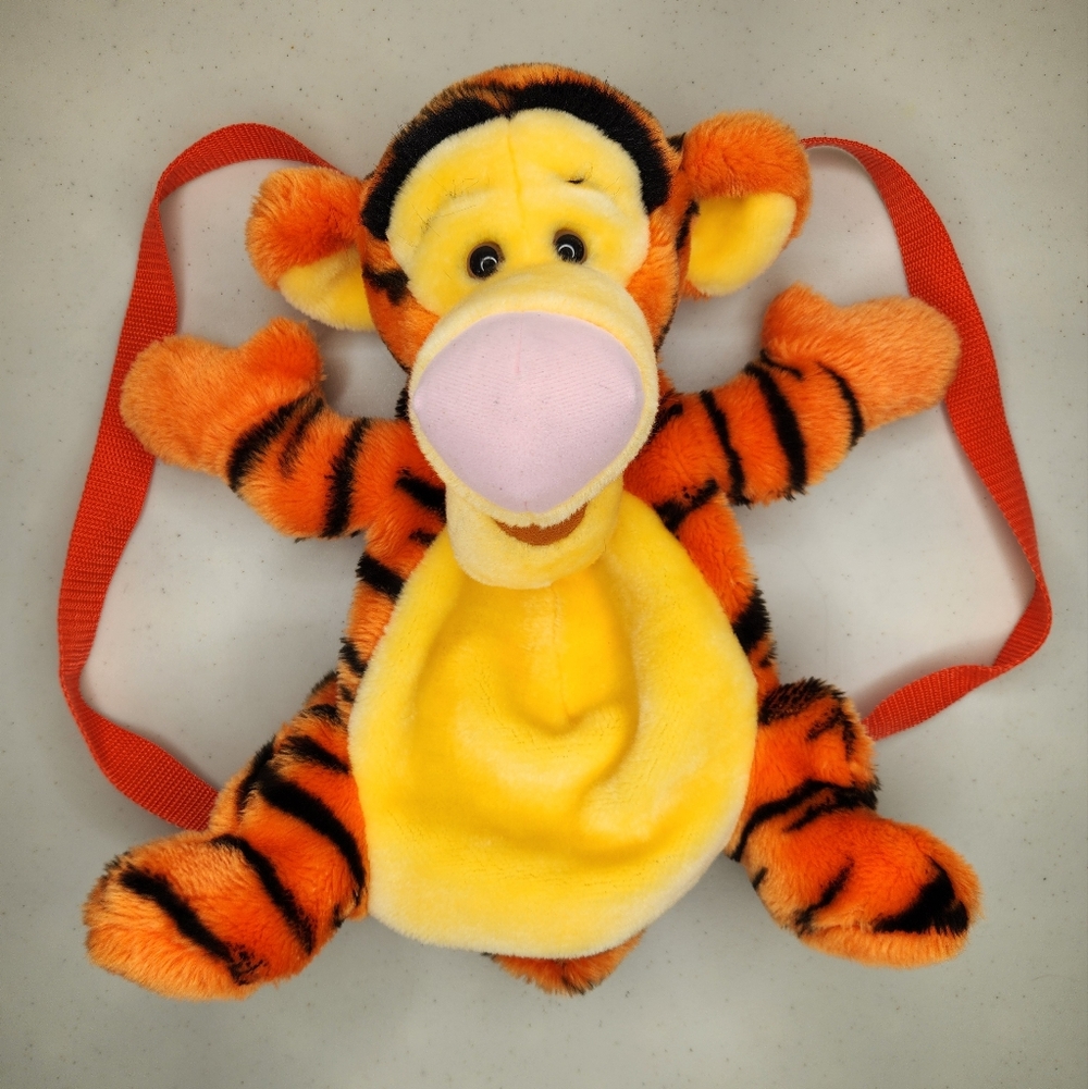 Vintage Disney Tigger Plush Backpack Winnie the Pooh 90s Character Bag